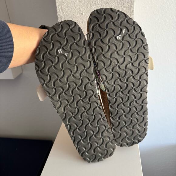 Birkenstock Birki’s Neon Tropical Coral Print Catalina Slide Sandals EU41/USW10 - Picture 5 of 5